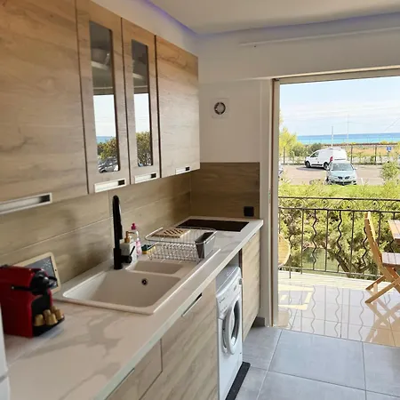 شقة Le Cocon Marin , Vue , Clim , Parking , Piscine أنتيب